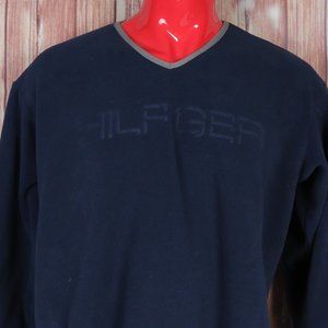 VTG 90s Tommy Hilfiger Spell Out Fleece Pullover